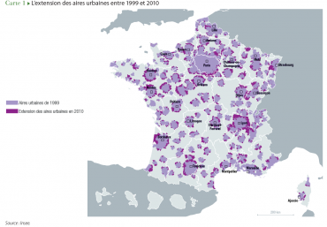 2014 - Interdependances Territoriales - L'extension des aires urbaines entre 1999 et 2010